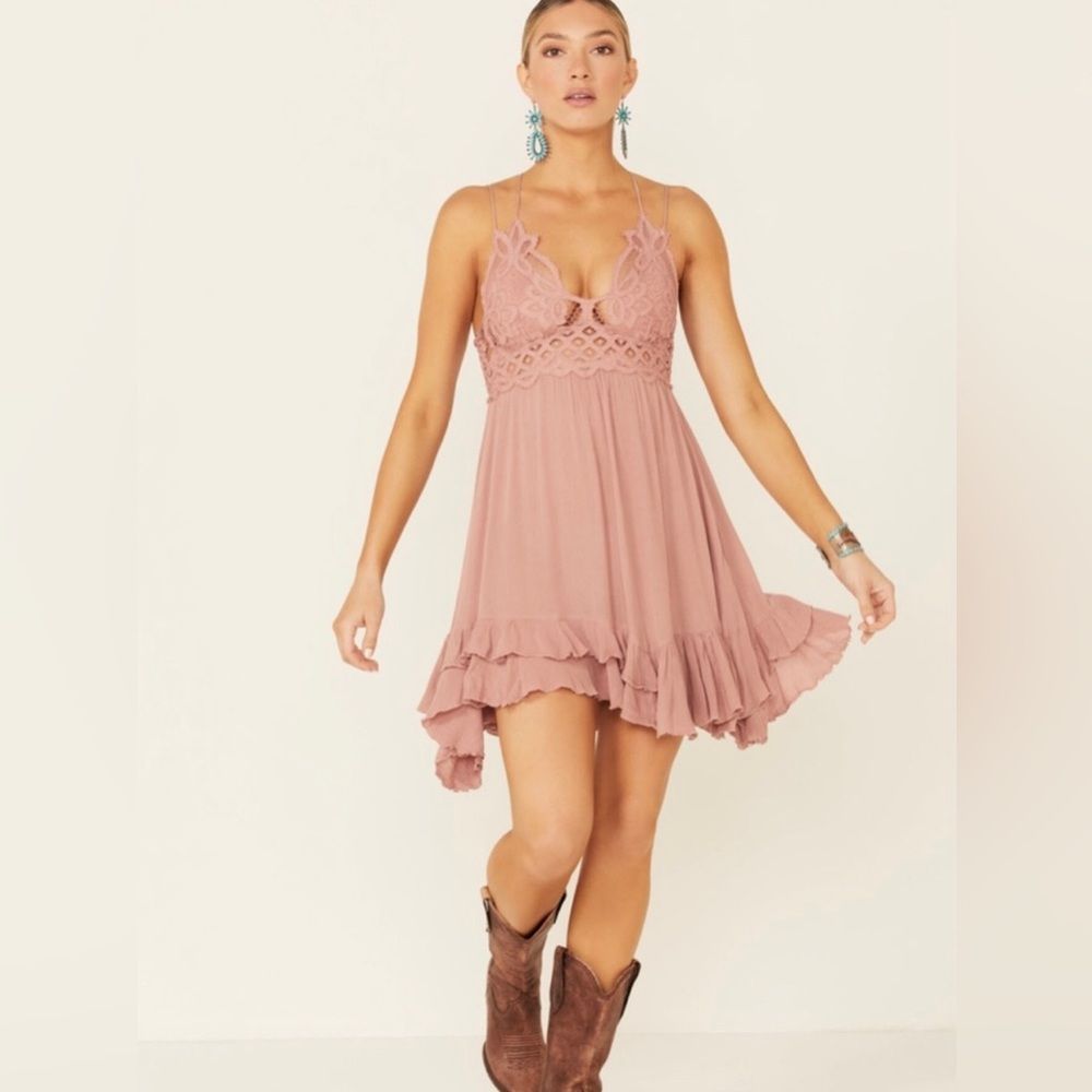 Free People Adelia Slip Dress “Rose” Size XS NWT - Picture 10 of 14